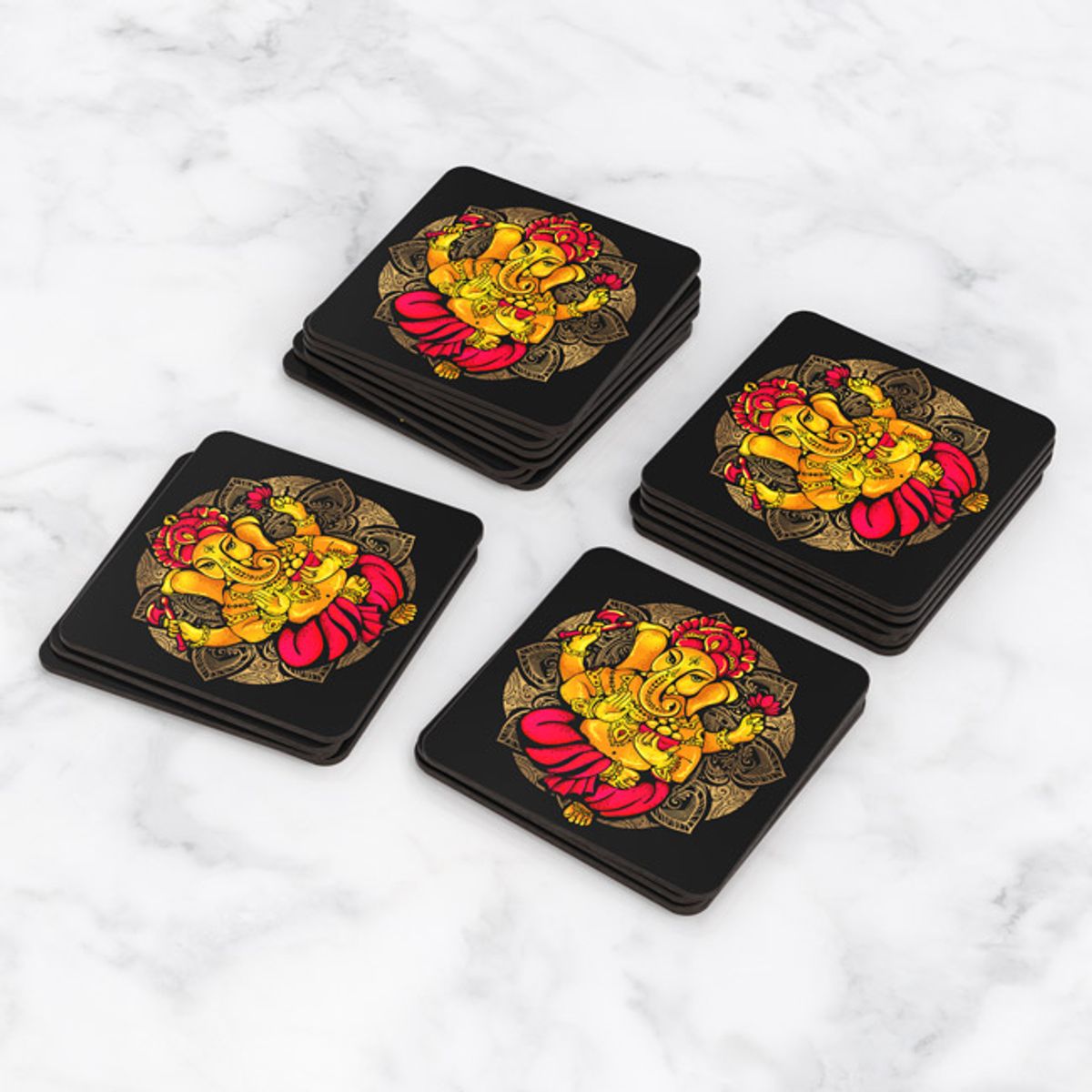 TAYRONA STORE - Portavasos Tayrona Store Set x 6 Ganesha 05