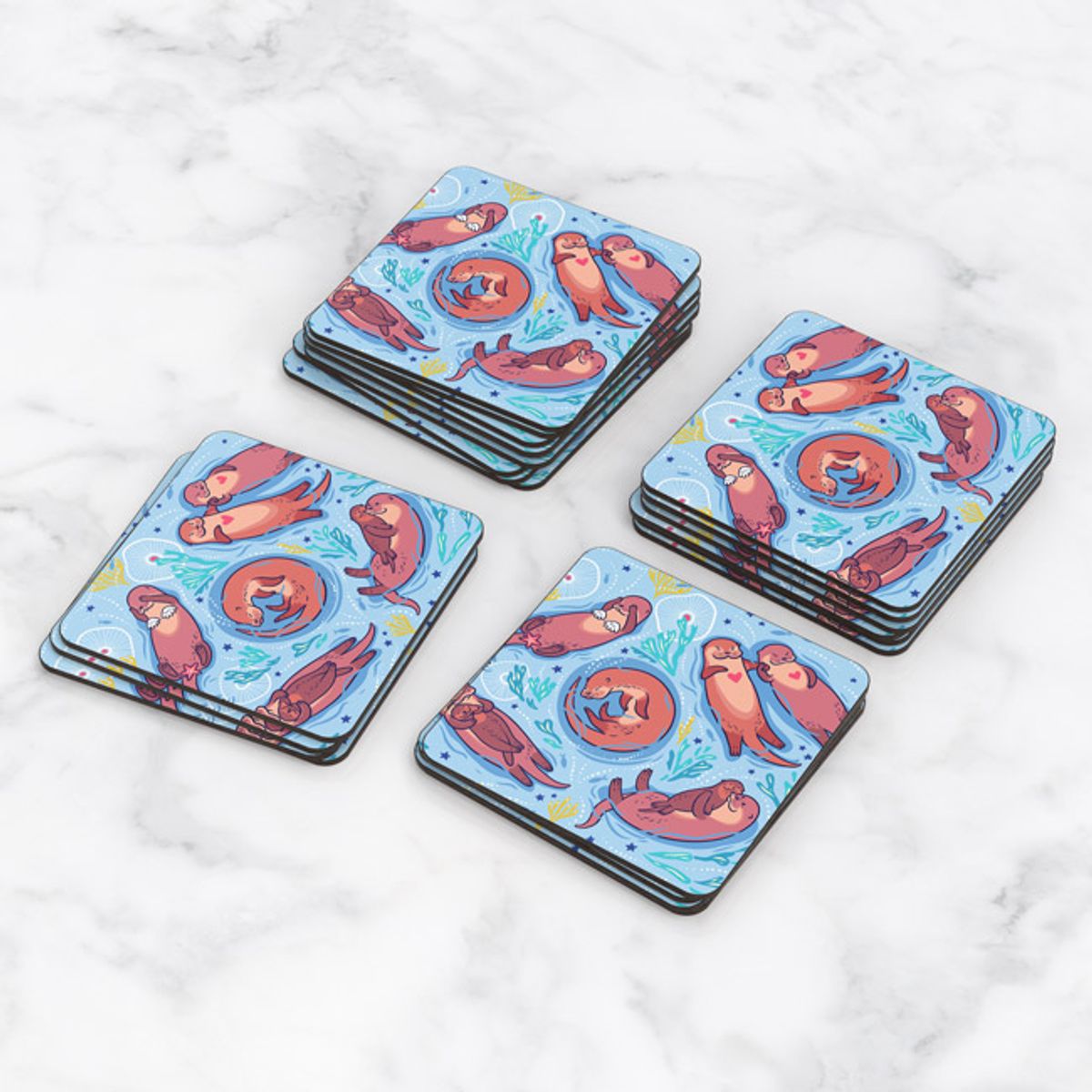 TAYRONA STORE - Portavasos Tayrona Store Set x 6 Nutrias 02