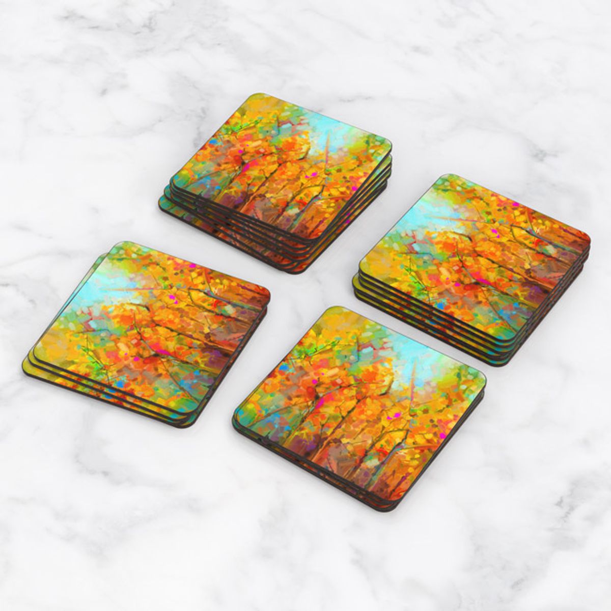 TAYRONA STORE - Portavasos Tayrona Store Set x 6 Pintura Arboles 50