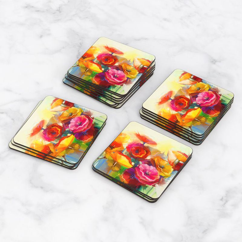 TAYRONA STORE - Portavasos Tayrona Store Set x 6 Pintura Flores 69