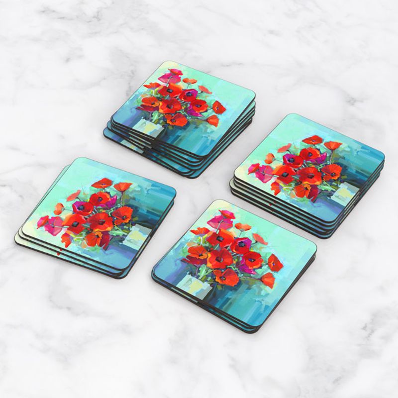 TAYRONA STORE - Portavasos Tayrona Store Set x 6 Pintura Flores 65