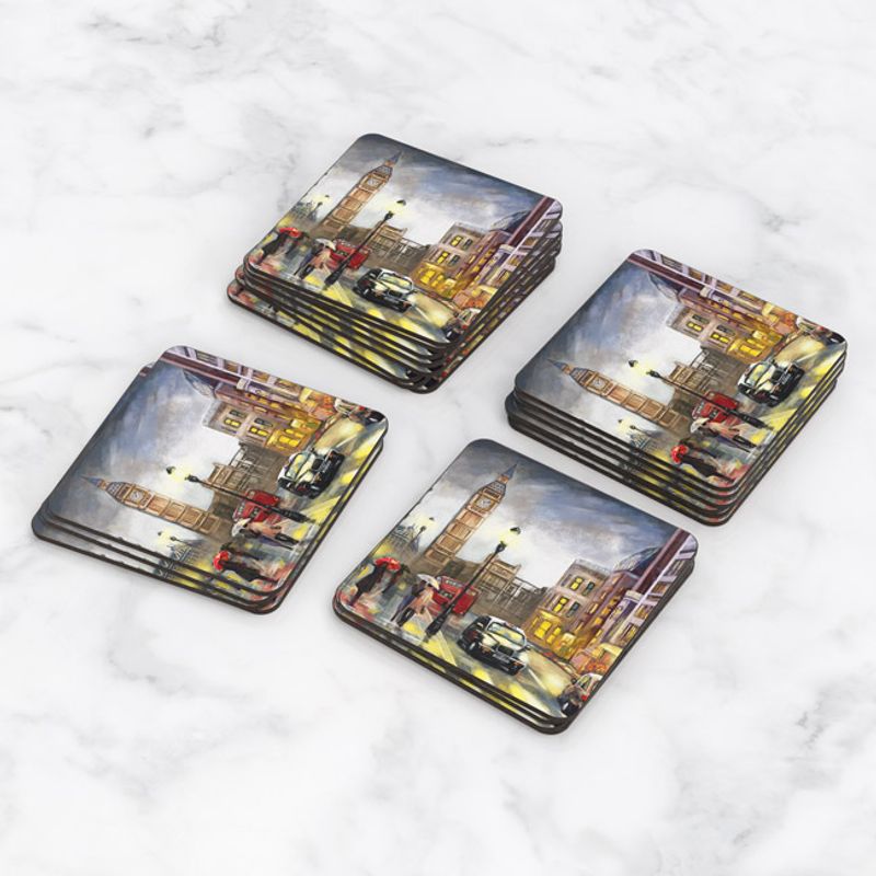 TAYRONA STORE - Portavasos Tayrona Store Set x 6 Pintura London 04