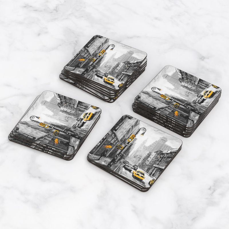 TAYRONA STORE - Portavasos Tayrona Store Set x 6 Pintura New York 03