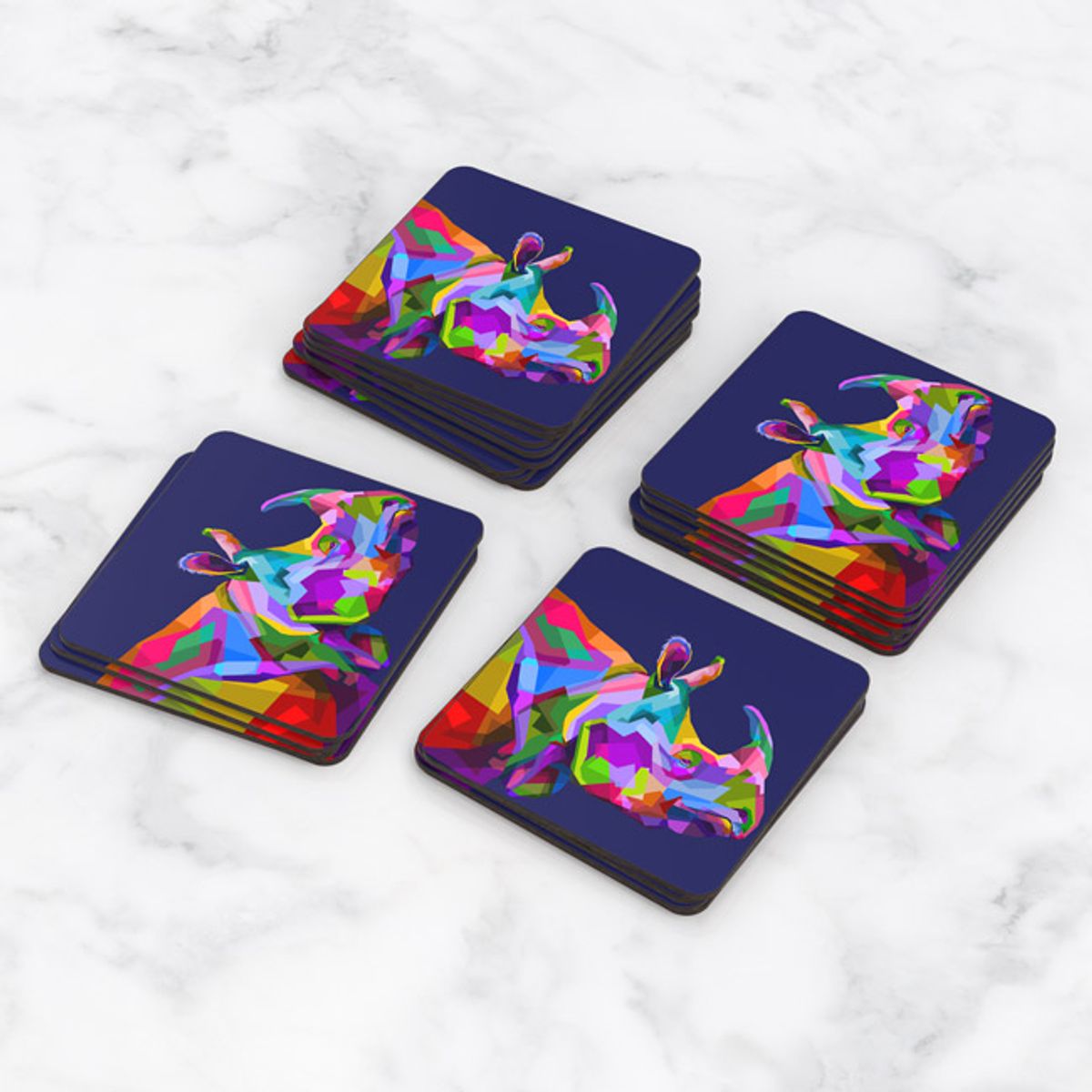 TAYRONA STORE - Portavasos Tayrona Store Set x 6 Rinoceronte 10