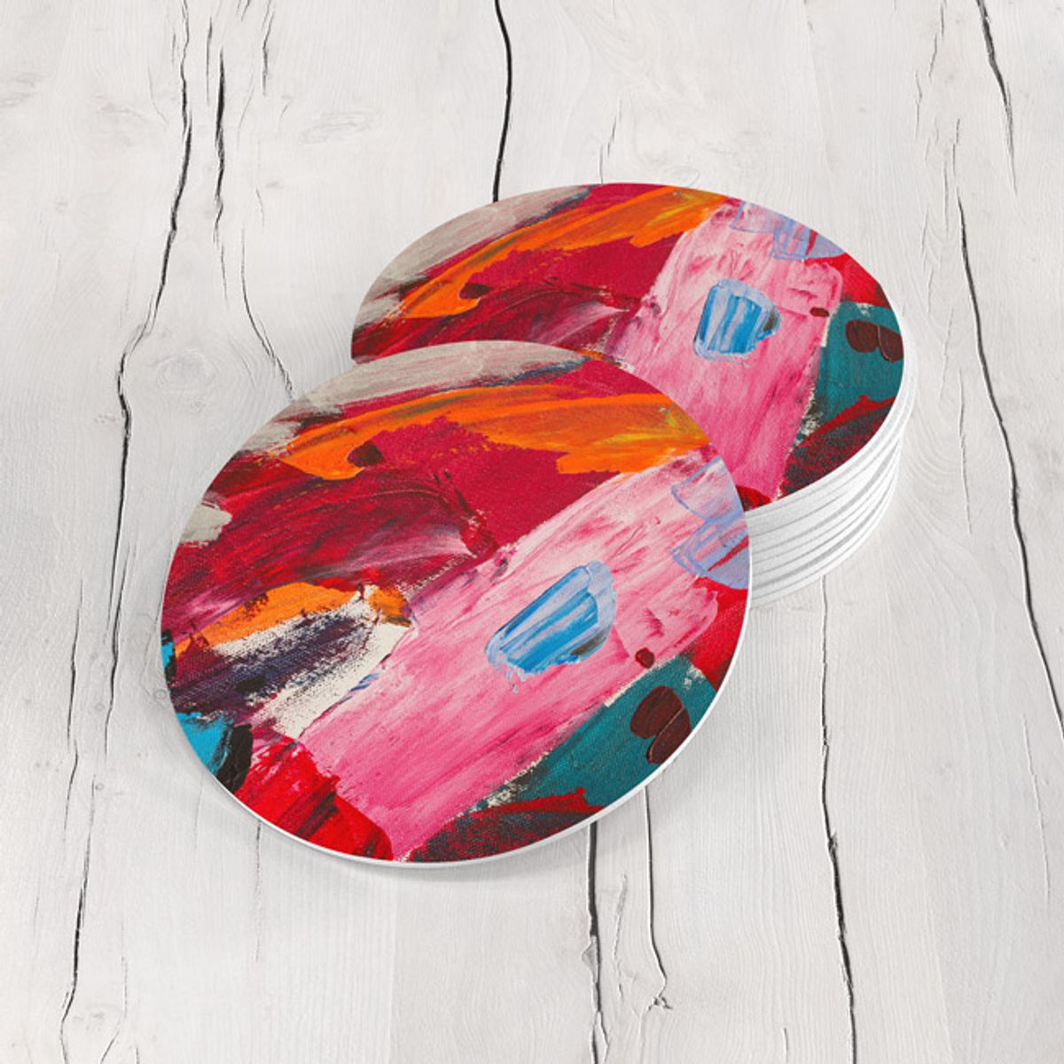 TAYRONA STORE - Portavasos Tayrona Store Set x 6 Pintura Abstracta 46