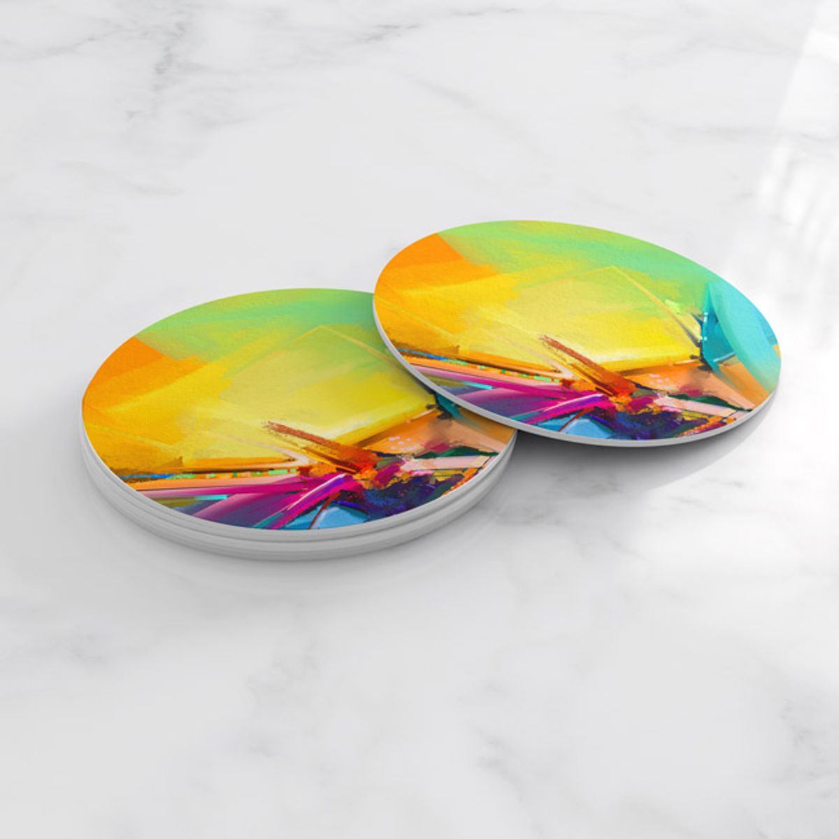 TAYRONA STORE - Portavasos Tayrona Store Set x 6 Pintura Abstracta 128