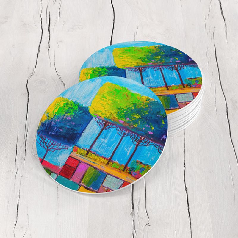 TAYRONA STORE - Portavasos Tayrona Store Set x 6 Pintura Arboles 17