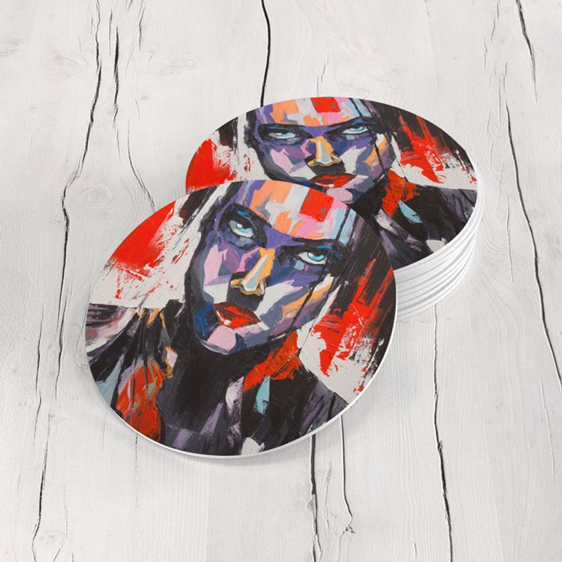TAYRONA STORE - Portavasos Tayrona Store Set x 6 Pintura Mujer 10