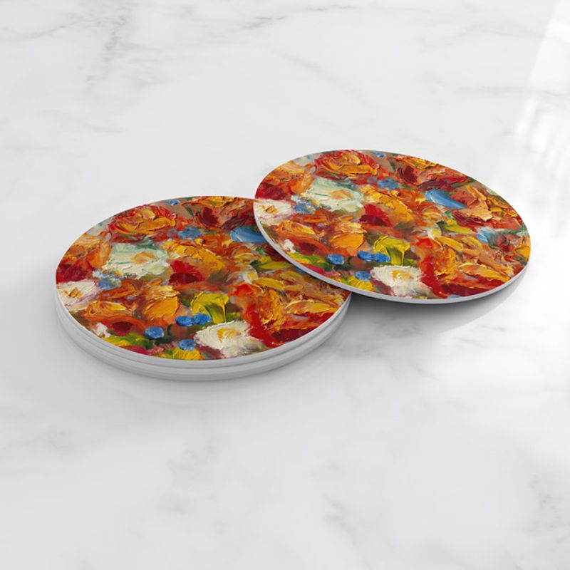TAYRONA STORE - Portavasos Tayrona Store Set x 6 Pintura Flores 88