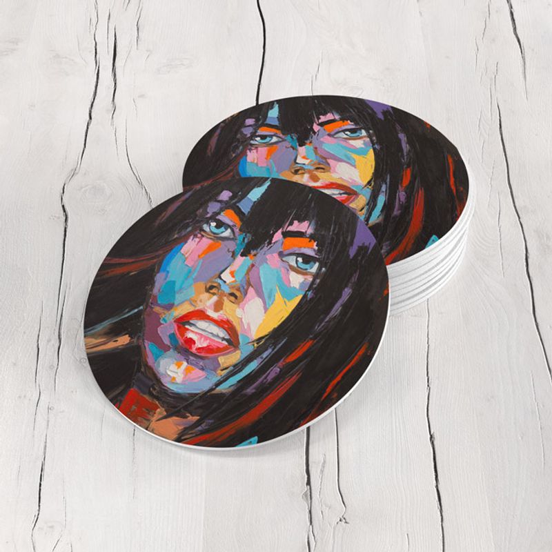 TAYRONA STORE - Portavasos Tayrona Store Set x 6 Pintura Mujer 08