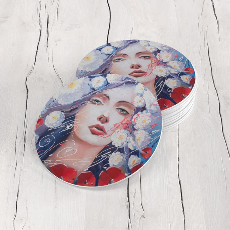 TAYRONA STORE - Portavasos Tayrona Store Set x 6 Pintura Mujer 06