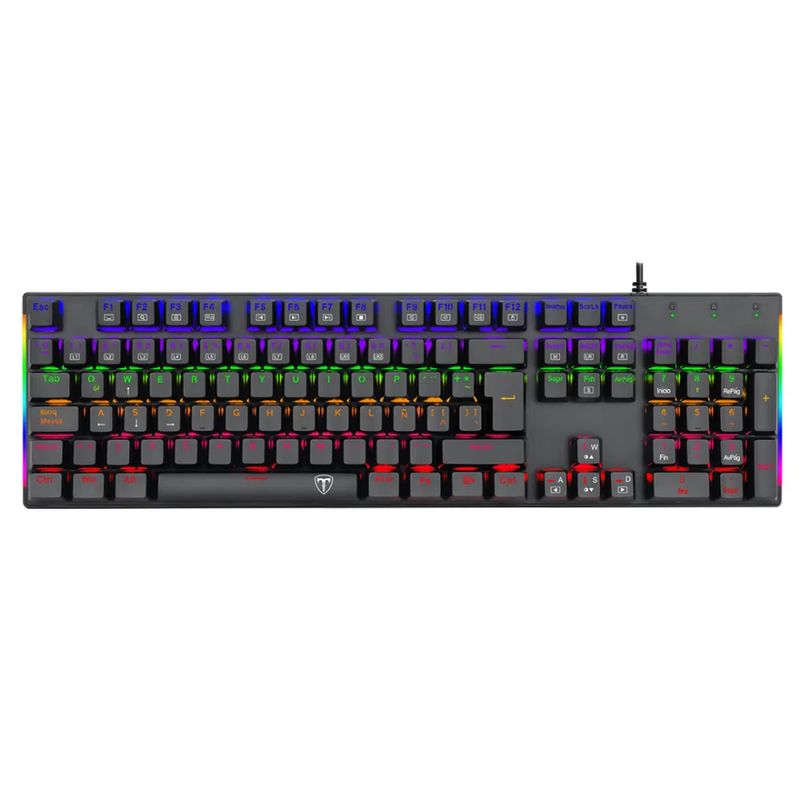 T-DAGGER - Teclado Gamer Mecánico T-dagger Tgk-310 Naxos Rgb Switch Blue