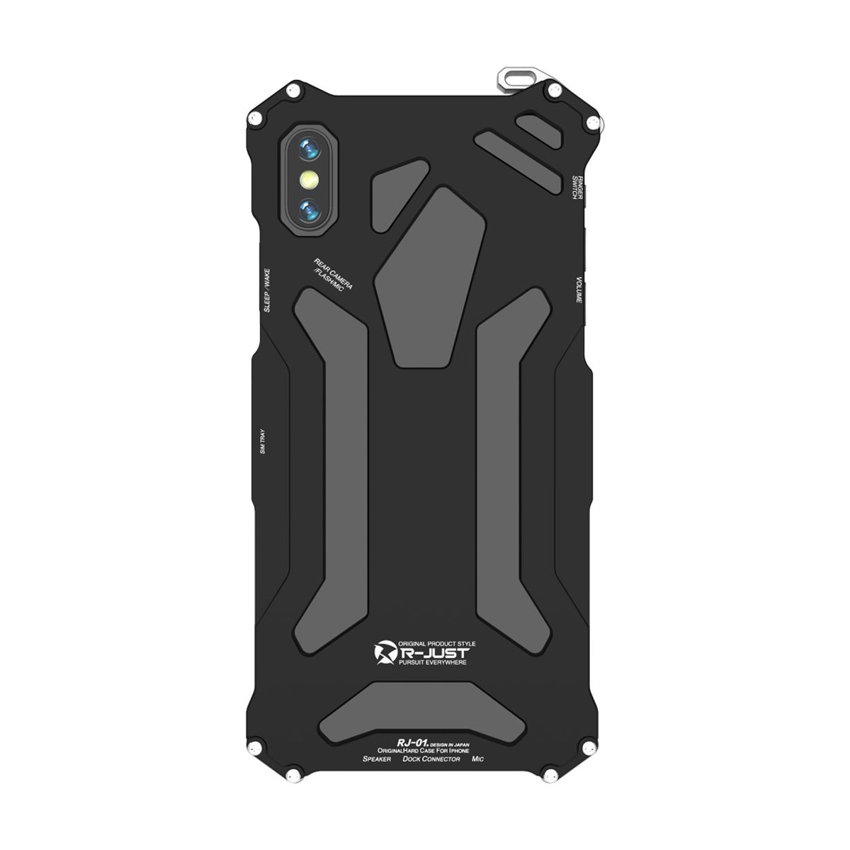 GENERICO - Estuche Metálico Antigolpes R-just Para iPhone X