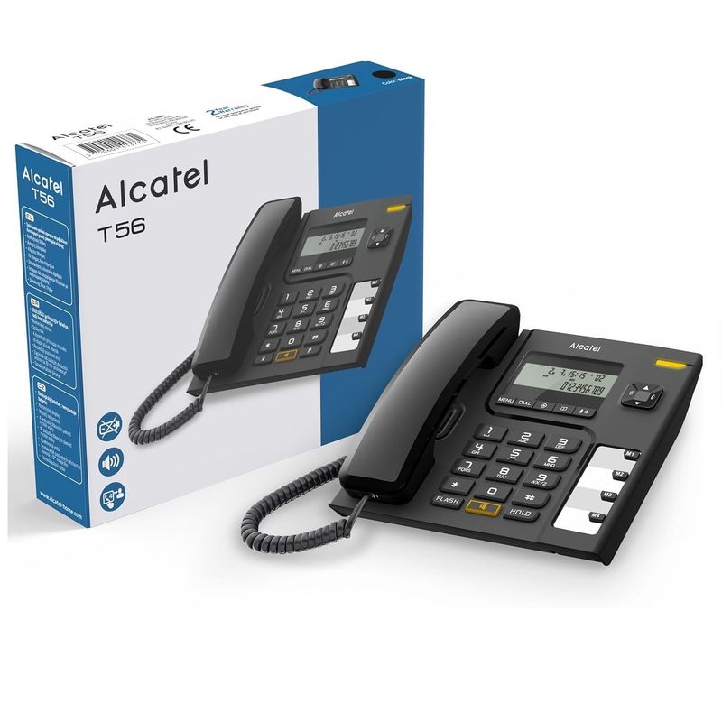 ALCATEL - Telefono Fijo Alcatel T56 Identificador De Llamadas