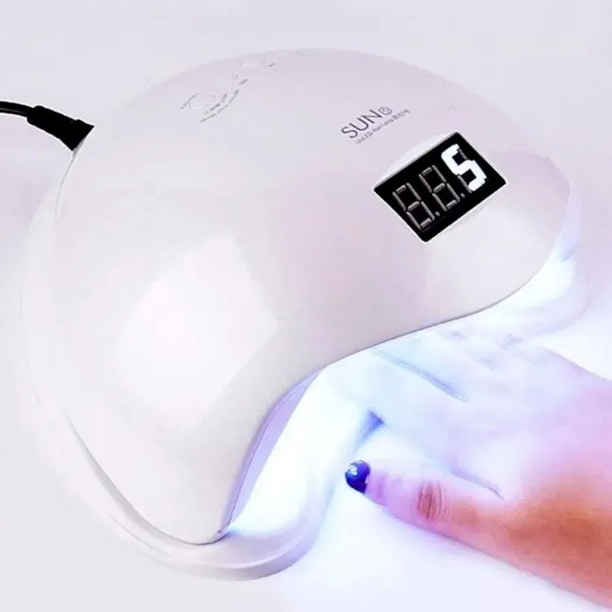 HOME - Lampara Secador Uñas Uv Led 48w Temporizador Color Blanco