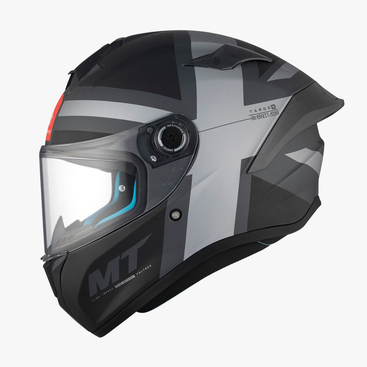 MT HELMETS - CASCO MT TARGO S CERTIFICADO ECE2206 BRITAIN GRIS MATE TLL S