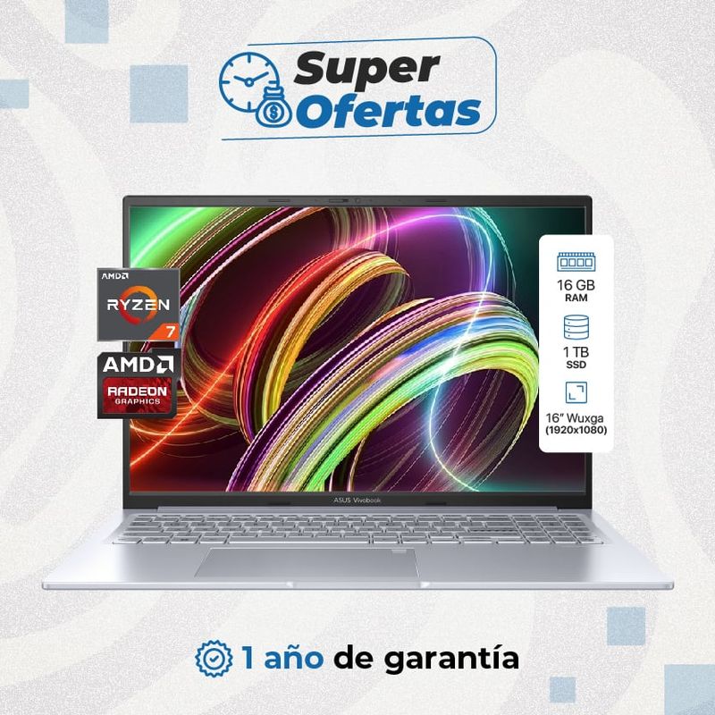 ASUS - ASUS VIVOBOOK M3604YA-MB216 16X  AMD Ryzen 7730U 16GB 1TB