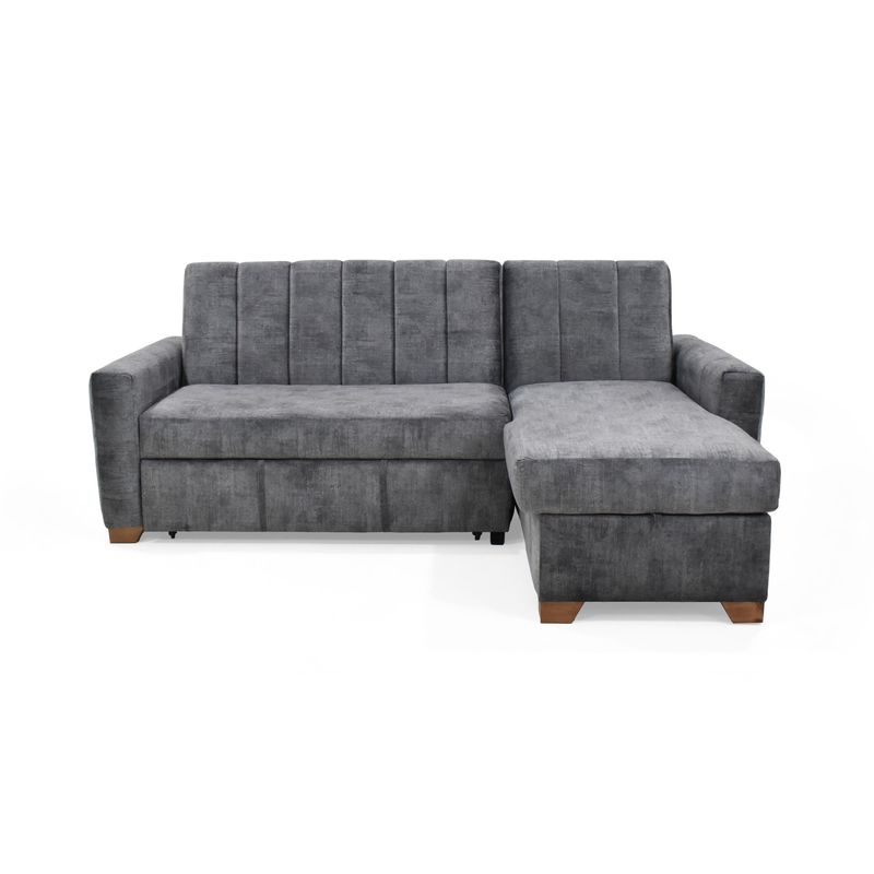 VENECIA - Sala en L Izquierda Multifuncional Apolo 92X220X160 Gris