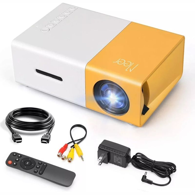GENERICO - Mini Proyector Led Video Beam HD 1080P HDMI