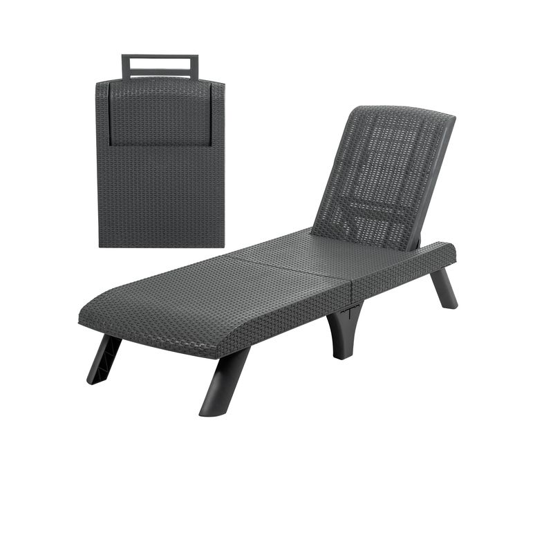 PLASTICOS MQ - Silla Cama Asoleadora Para Exterior Tipo Ratan Marca Mq