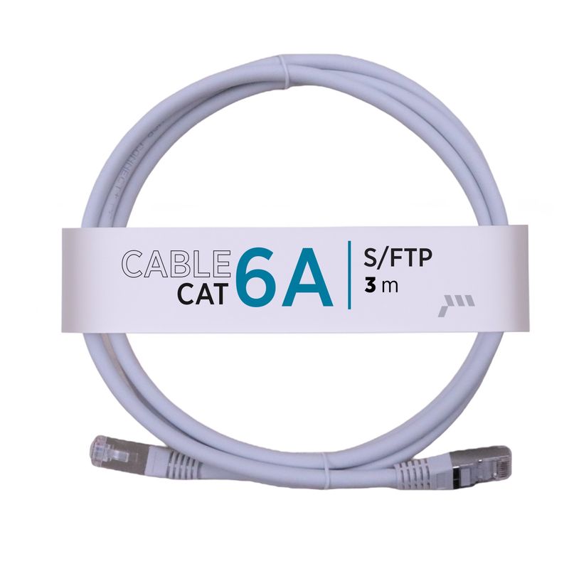 VCP - Patch Cord De Cobre Sftp Vcp Cat 6a Pcv6a-10g Gris X 10ft 3m