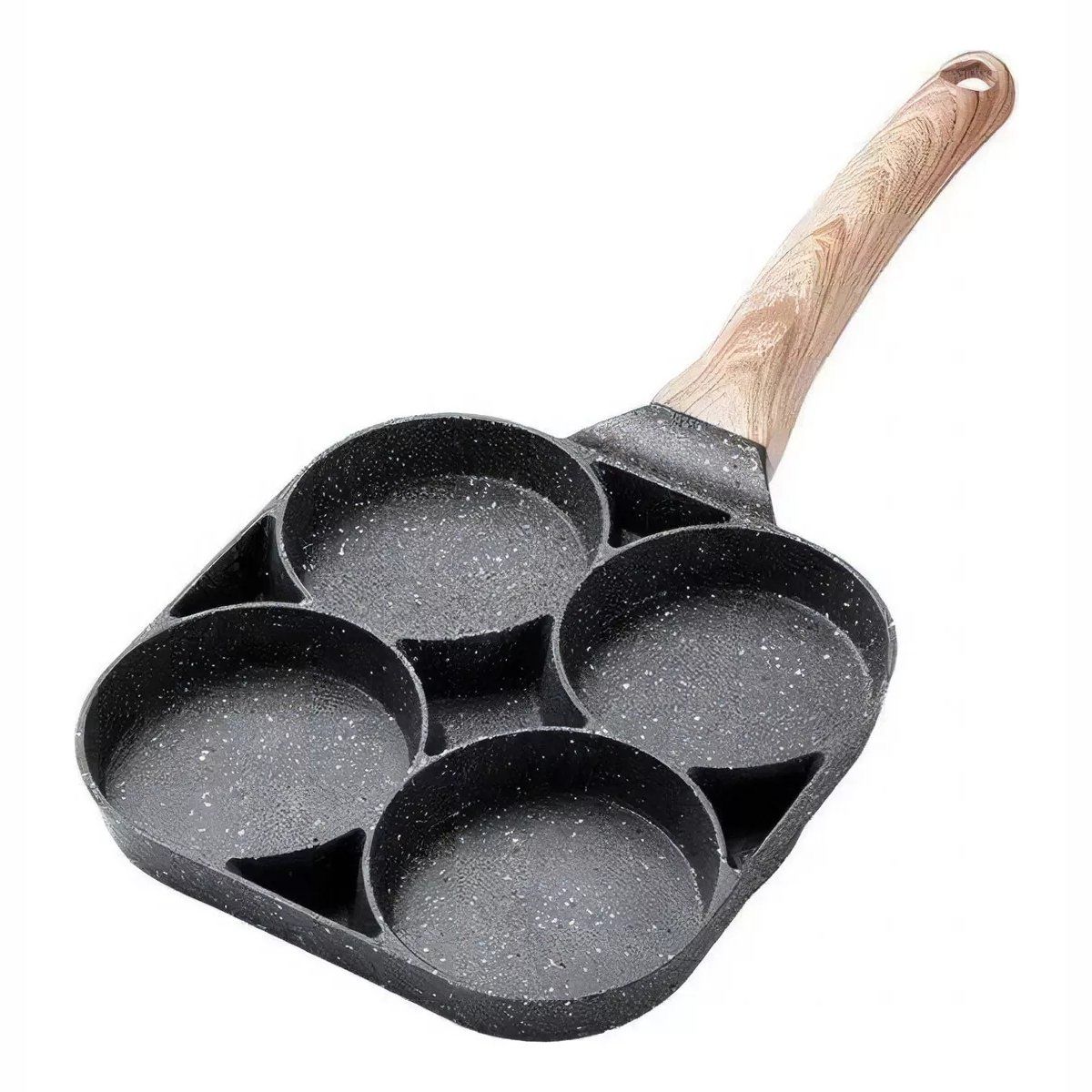 GENERICO - Sarten Antiadherente 4 Puestos Para Huevos Arepas Pancakes