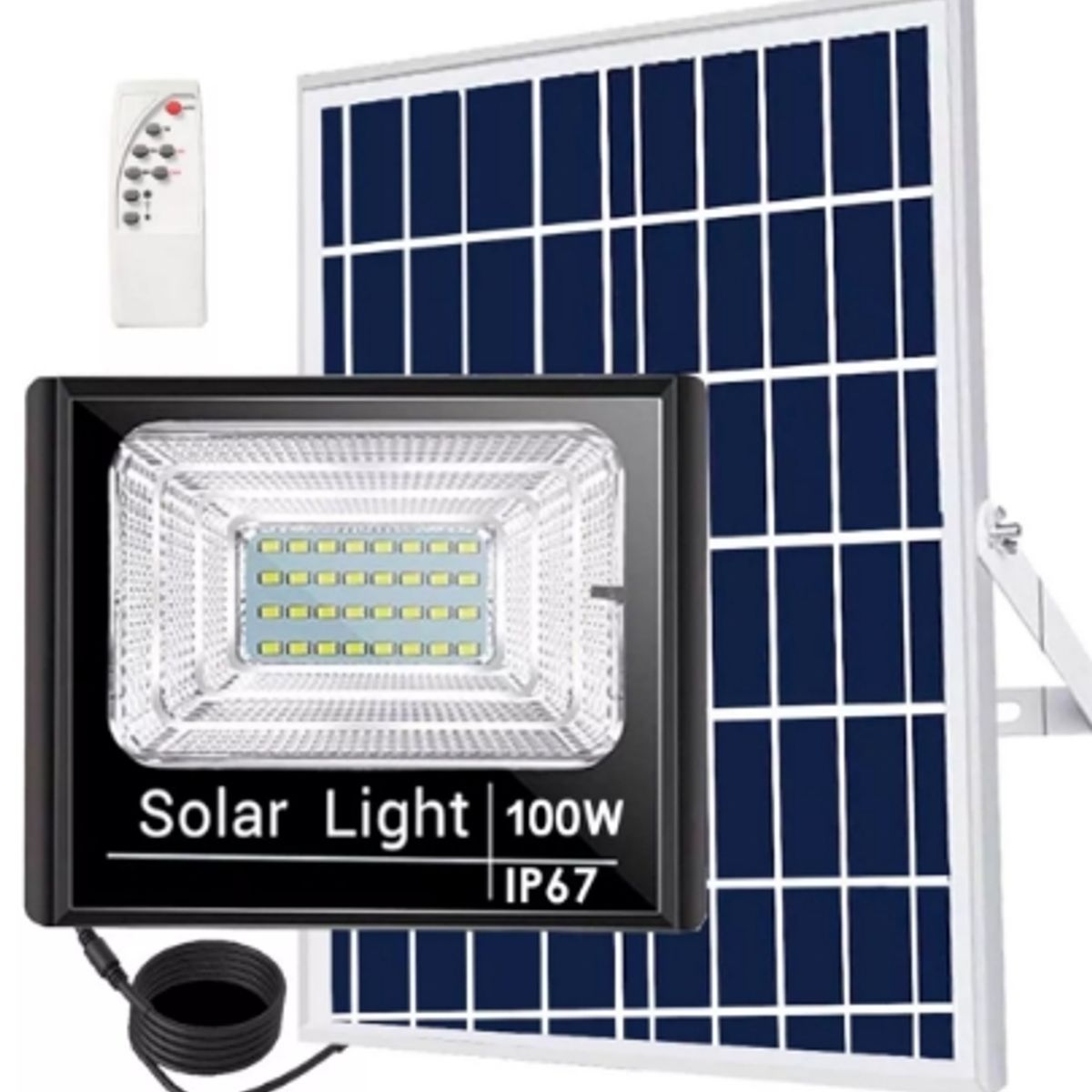 GENERICO - Reflector Solar 100w Panel Solar Luz Blanca Exteriores