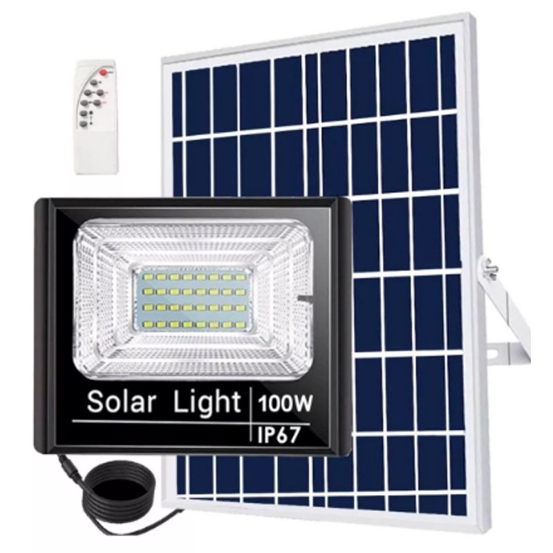 GENERICO - Reflector Solar 100w Panel Solar Luz Blanca Exteriores