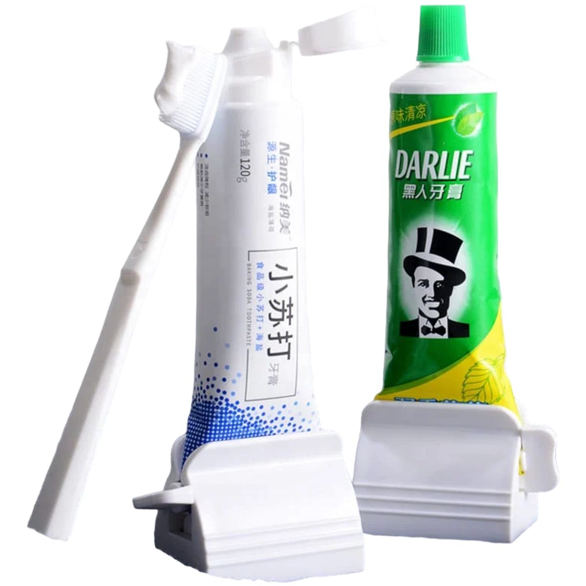 GENERICO - Exprimidor Dispensador Manual Crema Dental Prensa Giratoria