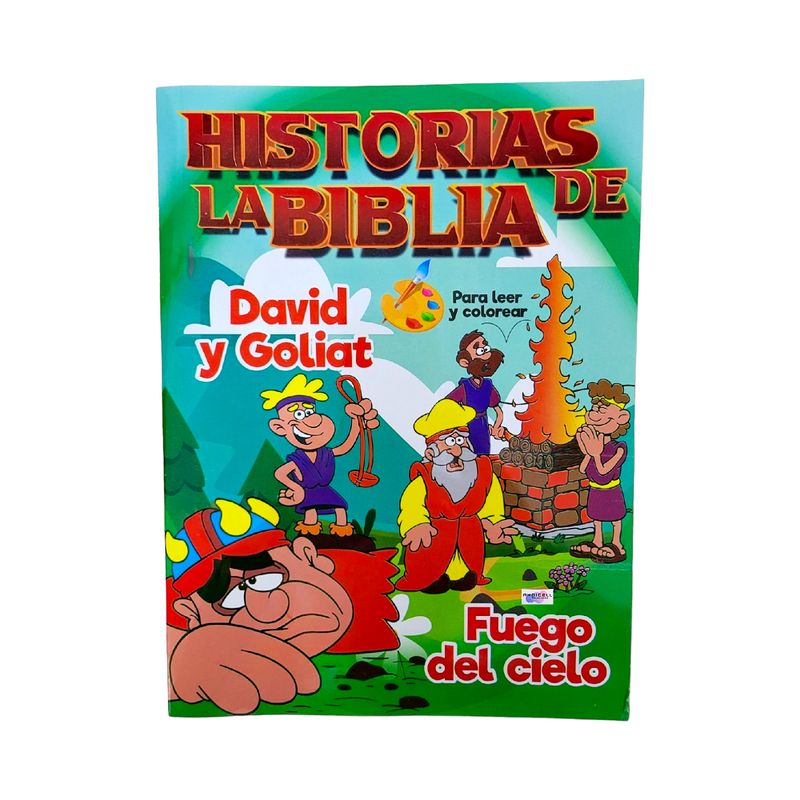 GENERICO - Cartilla Historias de la Biblia para Leer y Colorear - David y Goliat