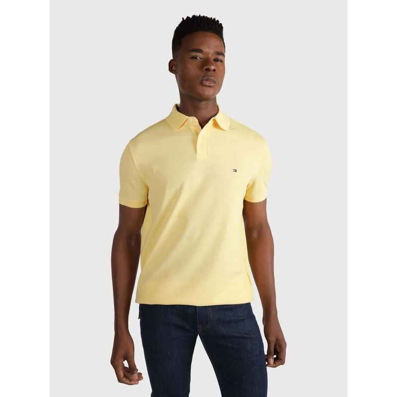 TOMMY HILFIGER - Polo Amarillo 1985 de corte regular Para Hombre Tommy Hilfiger