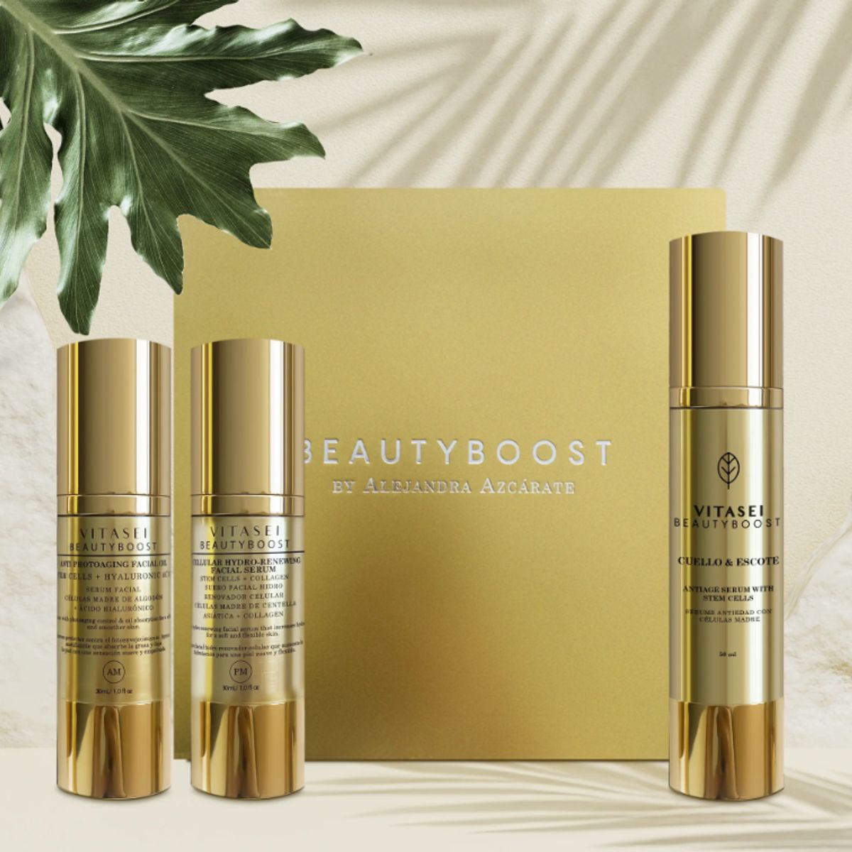 VITASEI - BEAUTY BOX SERUMS FACIALES DÍA + NOCHE + CUELLO Y ESCOTE