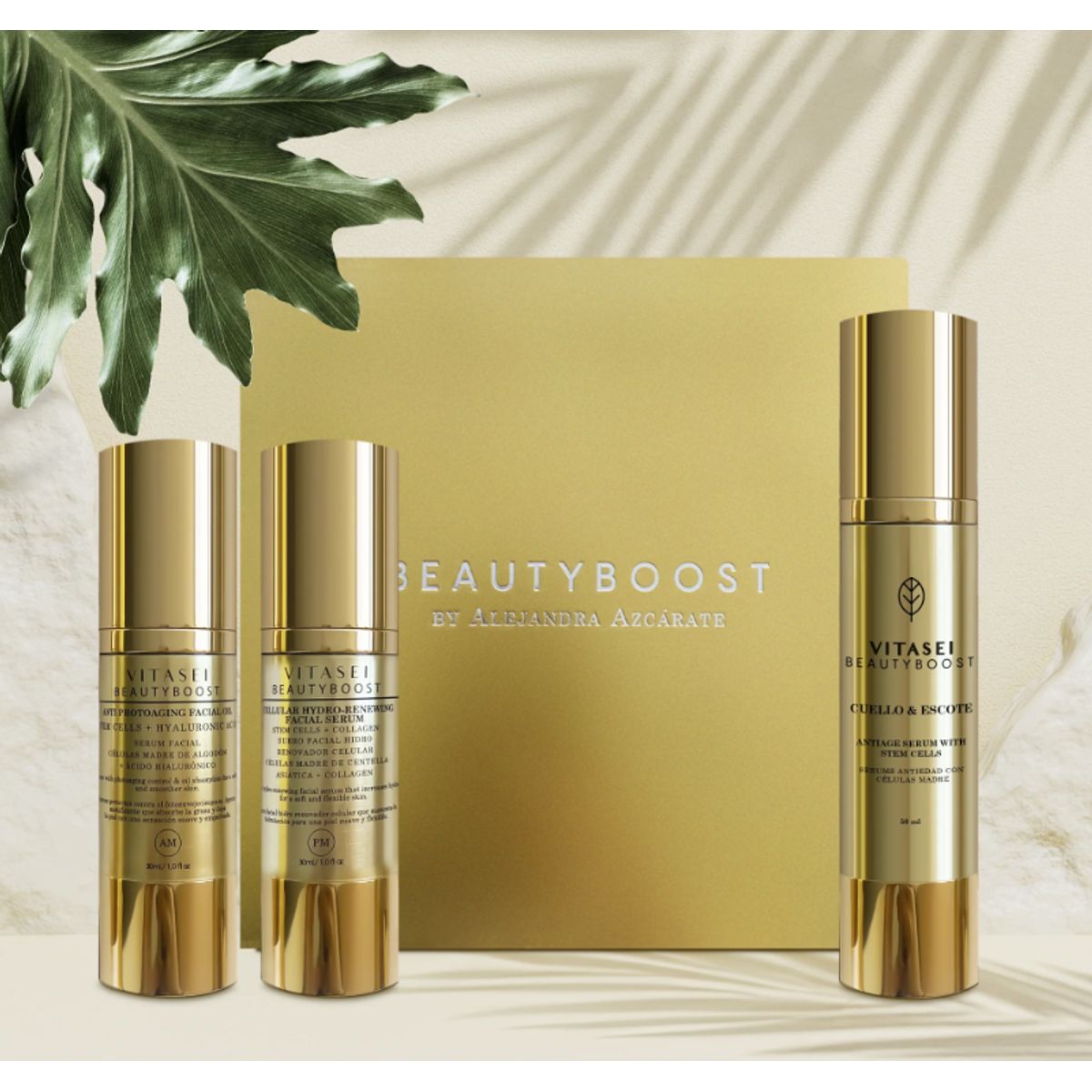 VITASEI - BEAUTY BOX SERUMS FACIALES DÍA + NOCHE + CUELLO Y ESCOTE