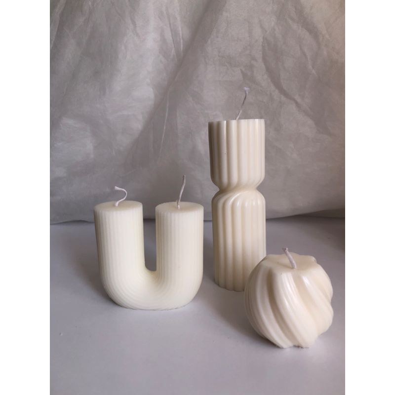 DECORACIONES ALE Y GABI - JUEGO DE 3 VELAS  AROMATICAS PAZ