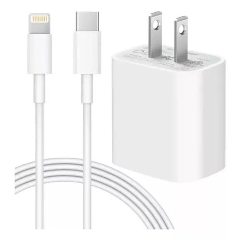 GENERICO - Cargador Completo 25W para iPhone 8 X 11 12 13 14