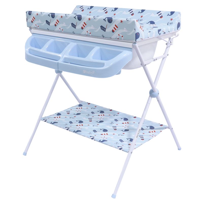 EBABY - Bañera MAXI con Cambiador EB830-1 Azul