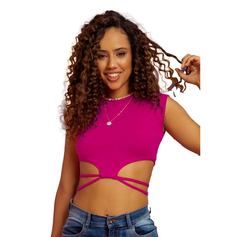 ATYPICAL - Crop Top Mujer Fucsia Atypical 96279