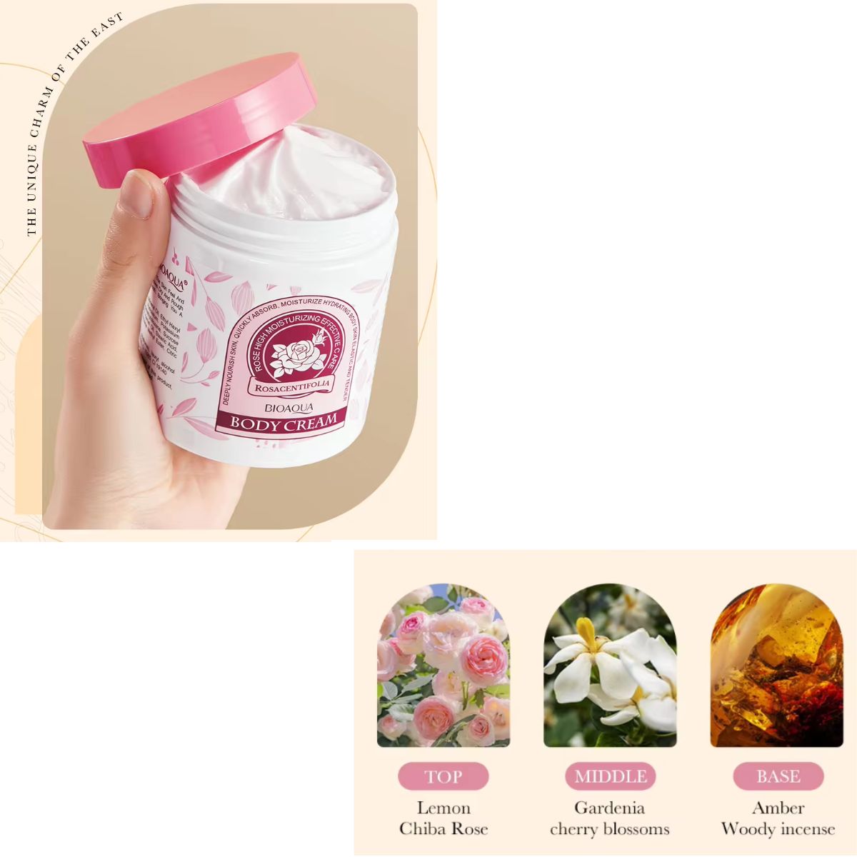 BIOAQUA - Crema Cuerpo Corporal Hidratante Bioaqua Rosacentifola