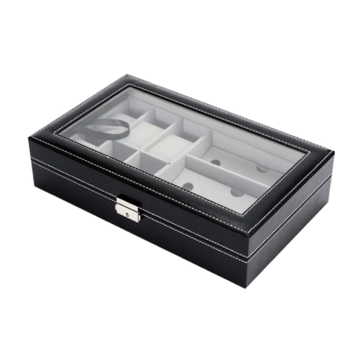 GENERICO - Estuche Caja Organizadora Relojes Y Gafas Lujo Exhibición