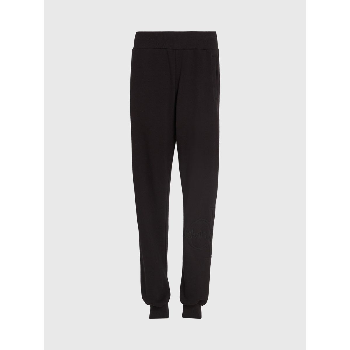 CALVIN KLEIN - Pantalón Negro de Chándal Holgado Con Monograma Para Mujer Calvin Klein