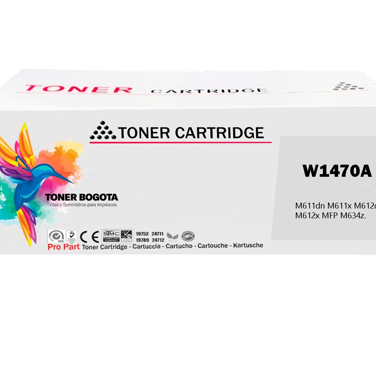 PREMIUM - Tóner 147A W1470A Negro genérico para LJ M611dn M611x M612dn M612x