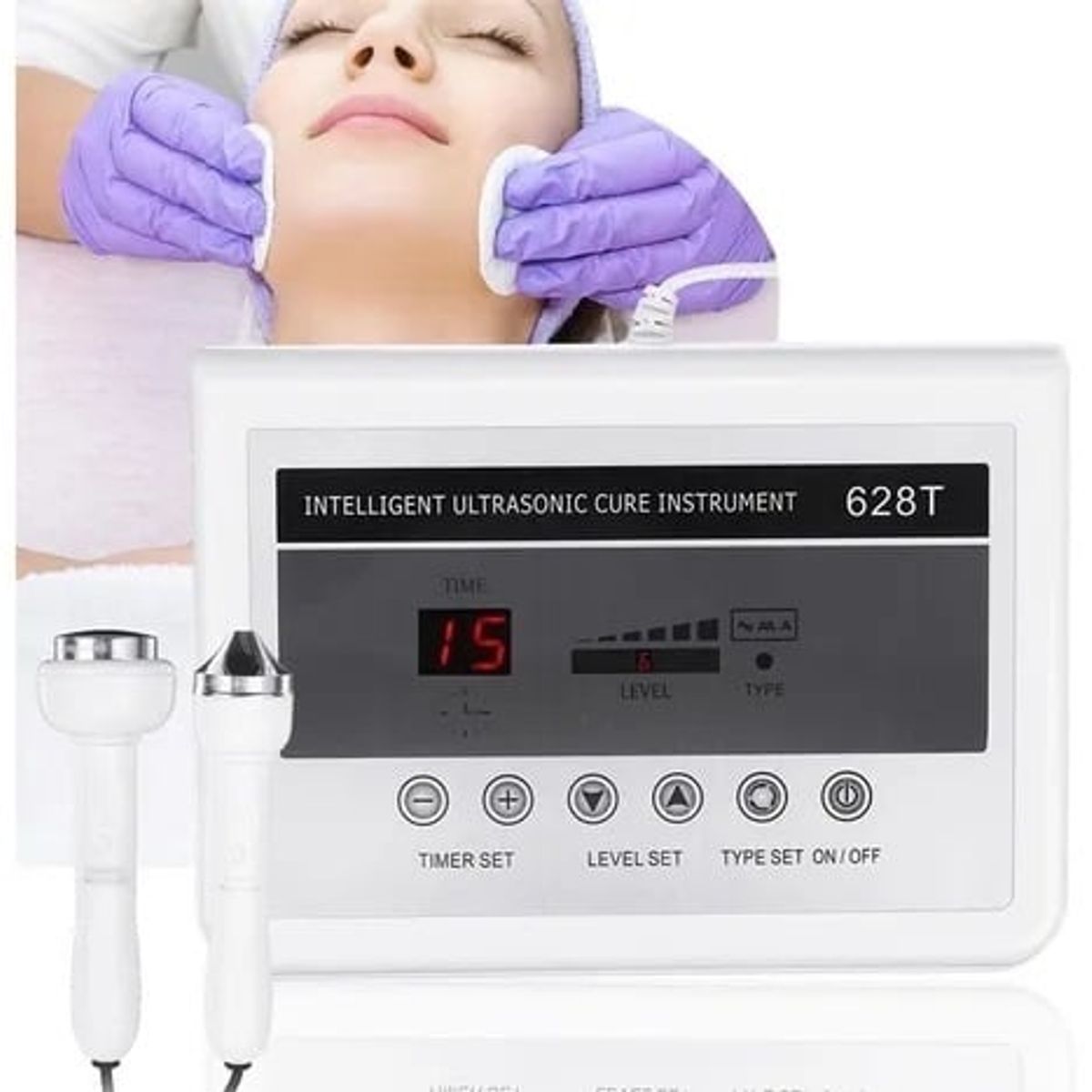 HOME - Maquina Ultrasonido + Cauterizador Corporal Facial Anti Edad