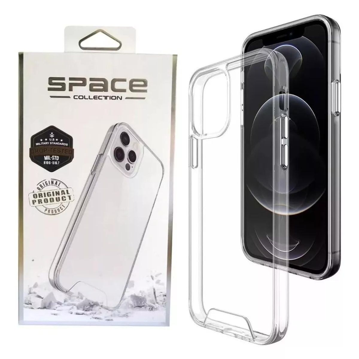 GENERICO - Protector Transparente Antigolpes Space iPhone 13 Pro Max
