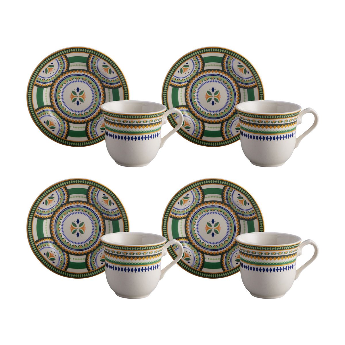 CORONA - Set De Té Isidora 4 Puestos 8 Piezas