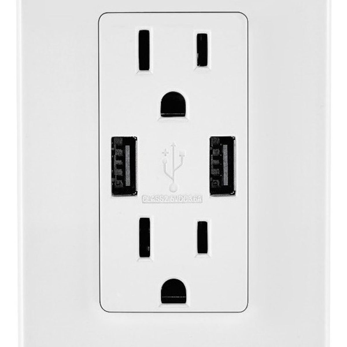 LEVITON - Tomacorriente Cargador Usb Leviton T5632-w Decora