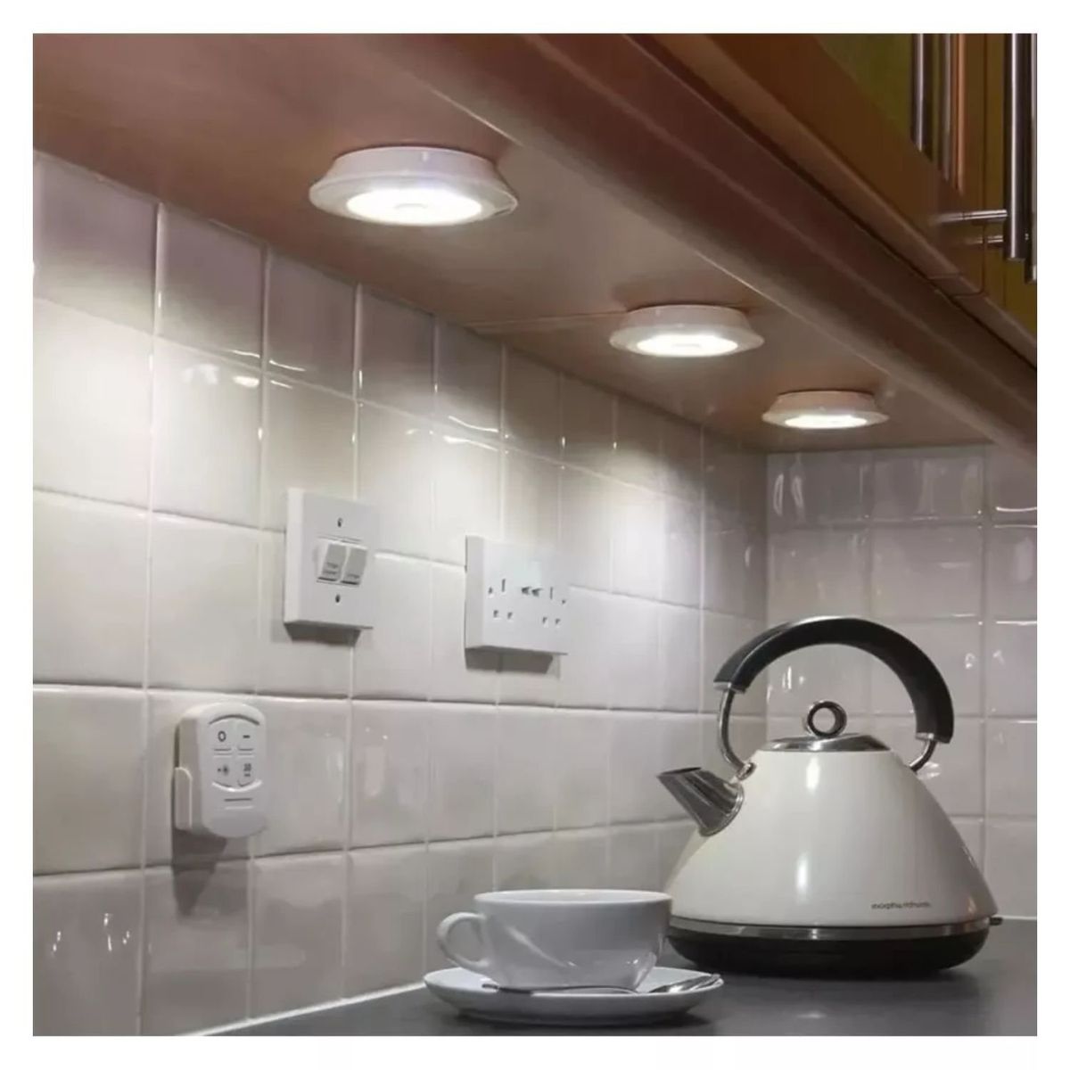 GENERICO - Luces Led X3 Portátil Inalámbricas Adhesivas + Control