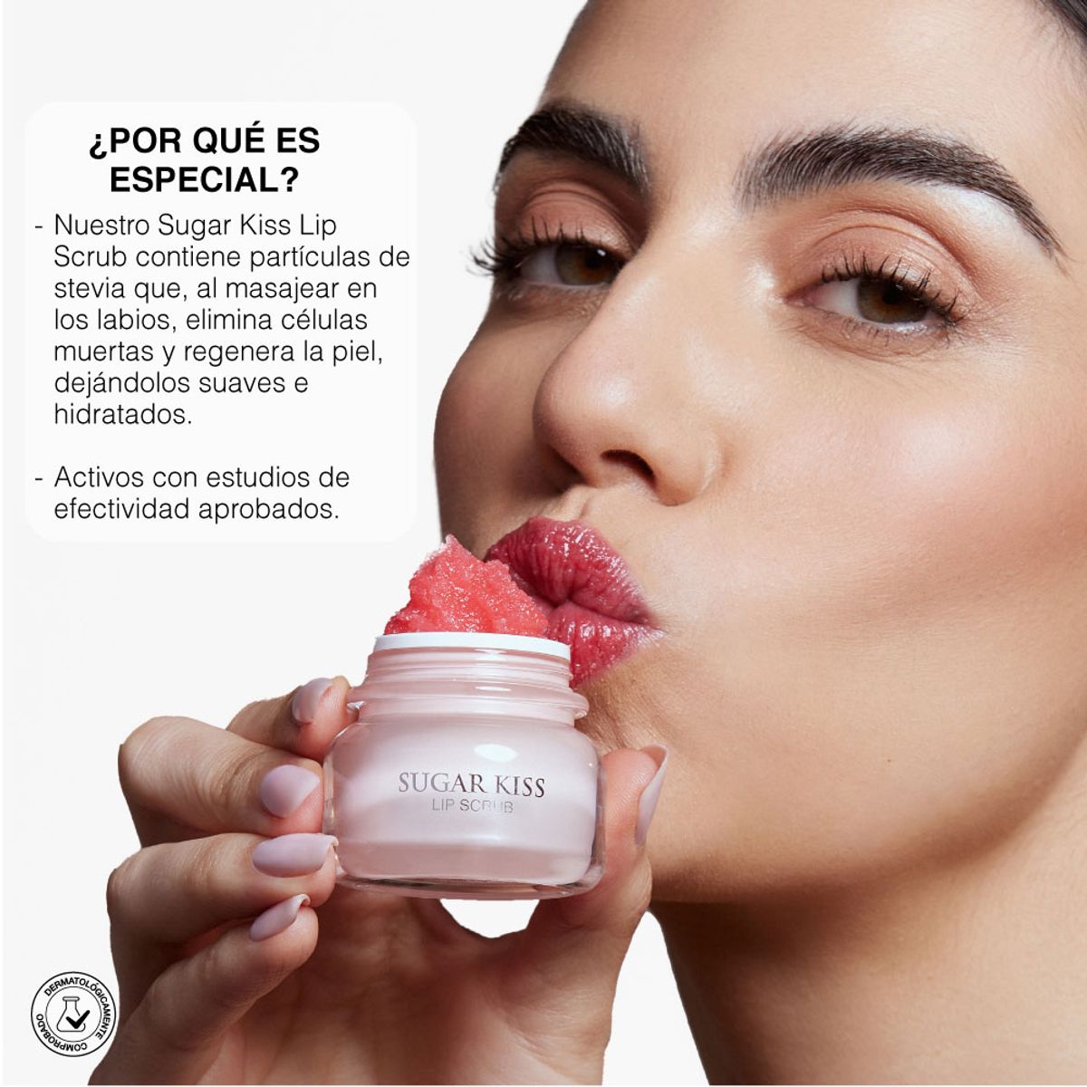 INFINITEK PARIS - Exfoliante de Labios sabor a sandía con aceite de coco - Renovación y suavidad instantánea 15g