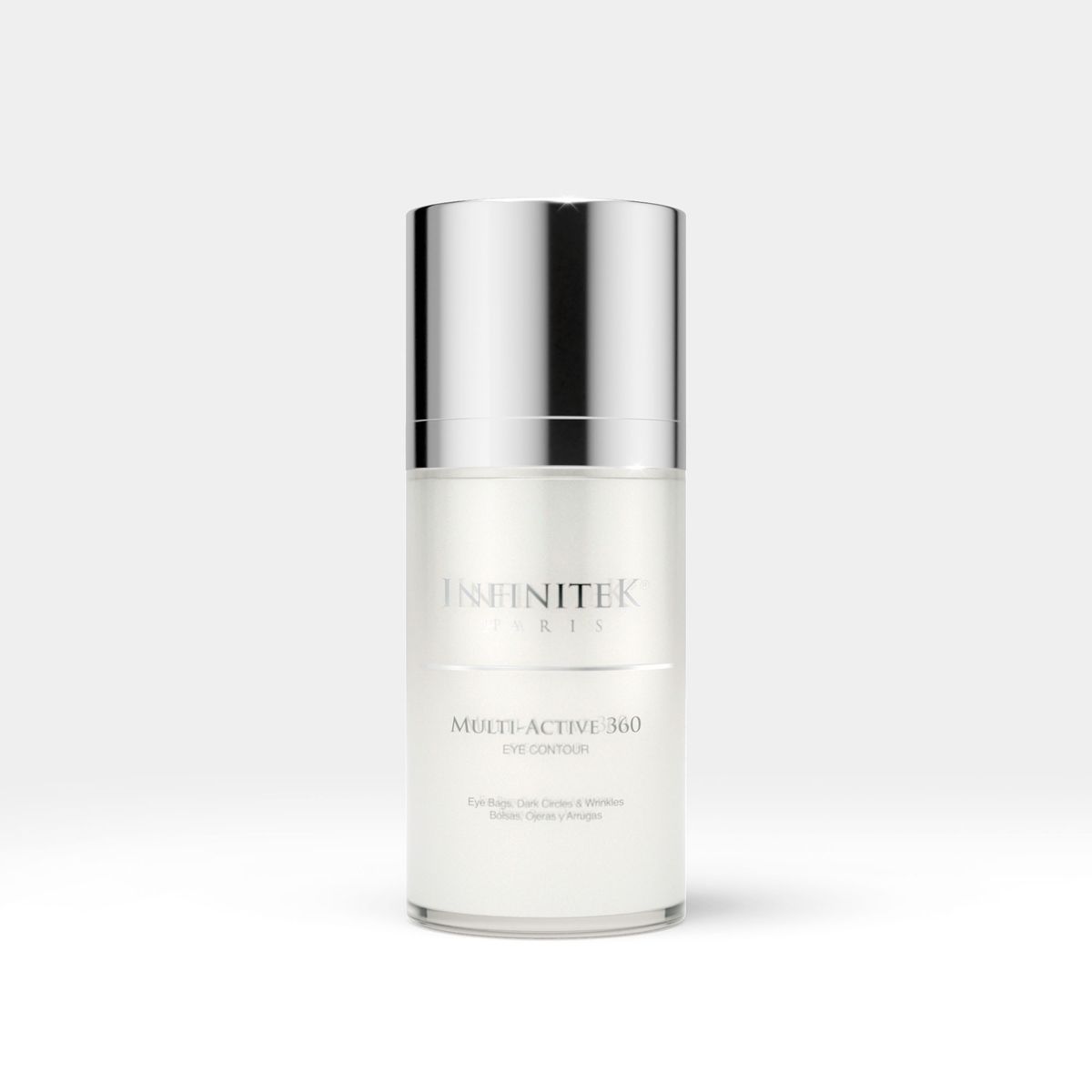 INFINITEK PARIS - Contorno de Ojos Infinitek Paris con Cafeína 3% + Ácido Hialurónico – Bolsas, ojeras y arrugas 15 ml