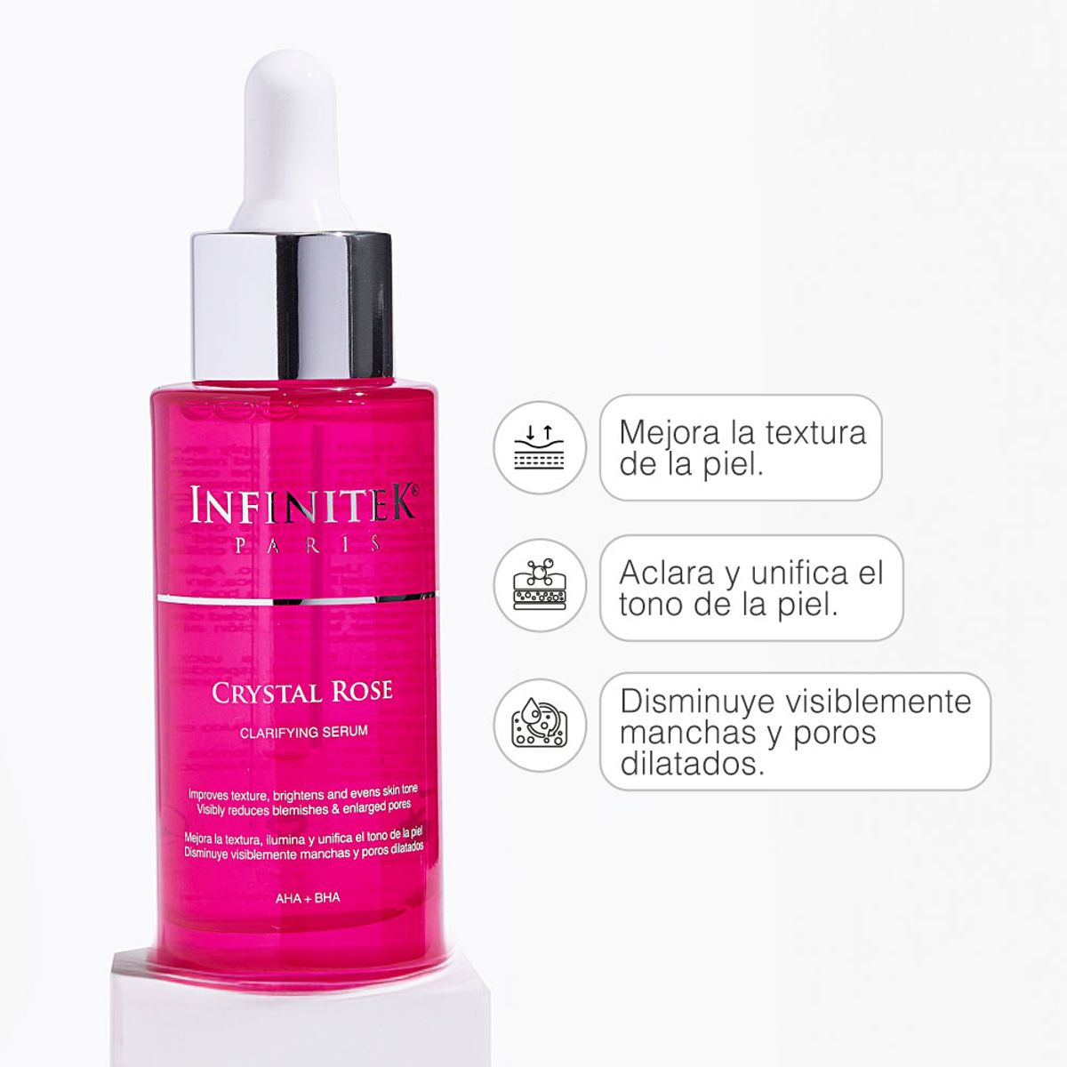 INFINITEK PARIS - Sérum Despigmentante con Ácido Glicólico, Salicílico y Azelaico – Exfoliante facial 30 ml