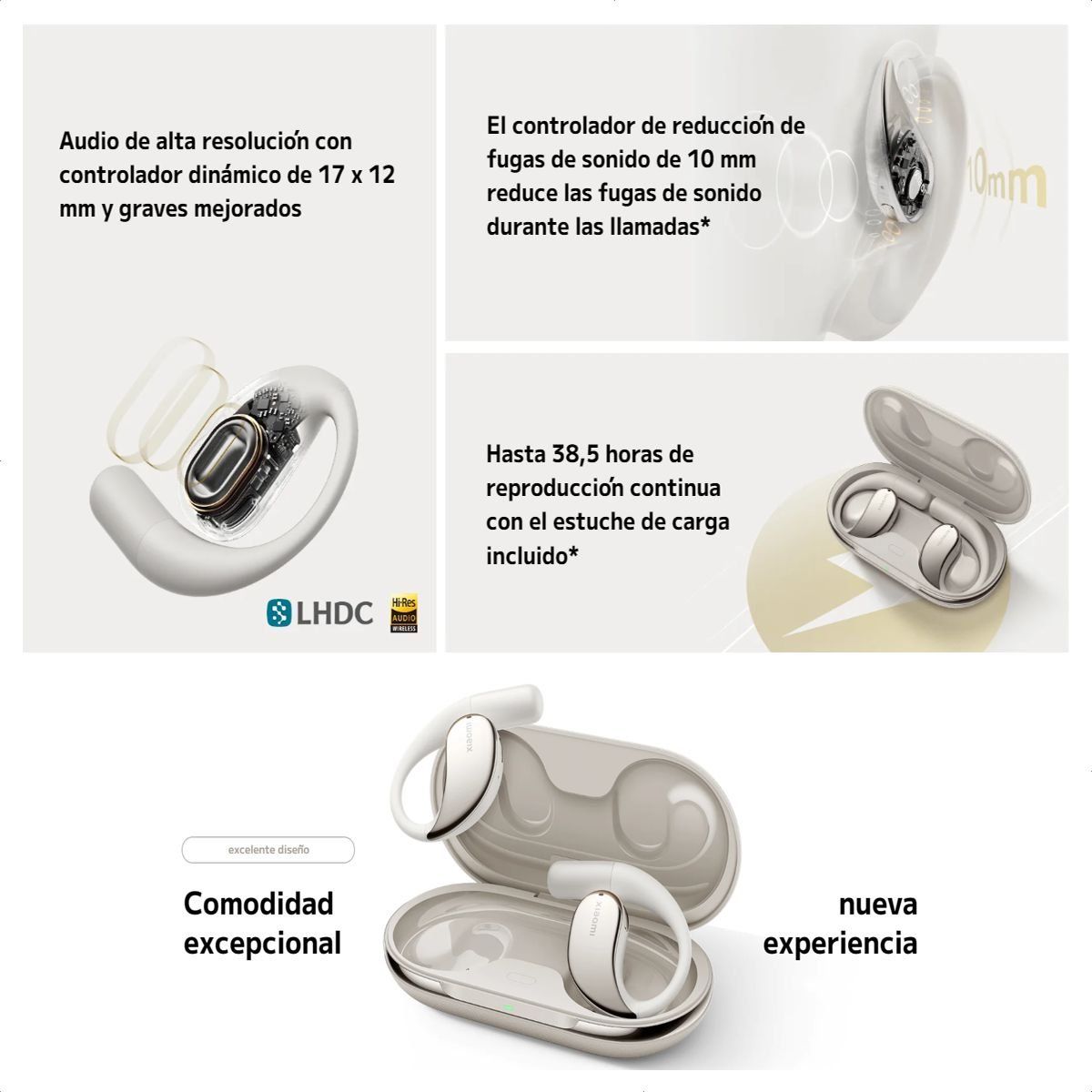 XIAOMI - Xiaomi Openwear Stereo Auriculares Diseño Abierto LHDC Big